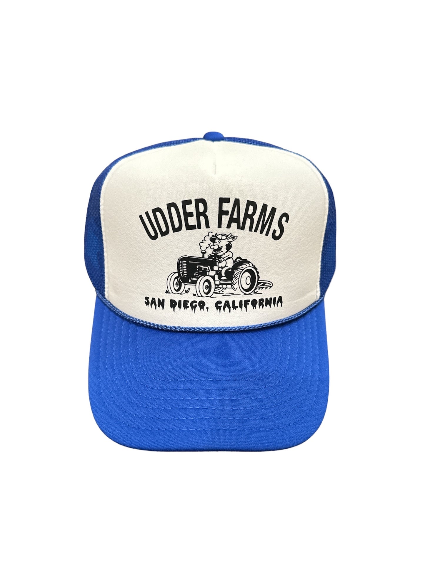 The Trucker - 003. Black on Blue/White.