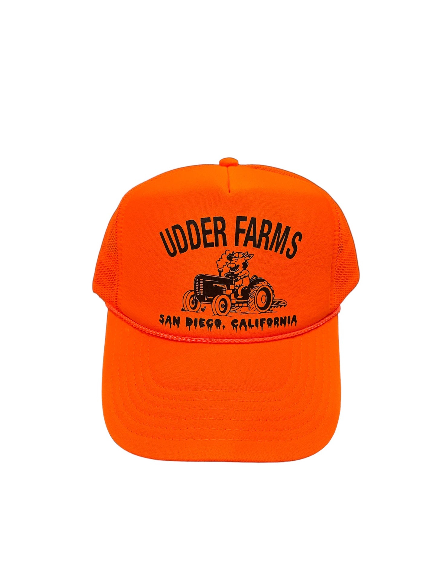 The Trucker - 003. Black on Neon Orange.